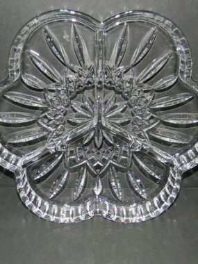 Waterford Crystal Clear Lismore collection 3 Part Serving Dish